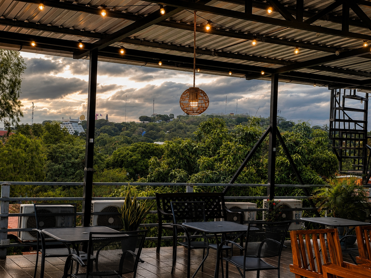 Terraza Zoe Hotel atardecer